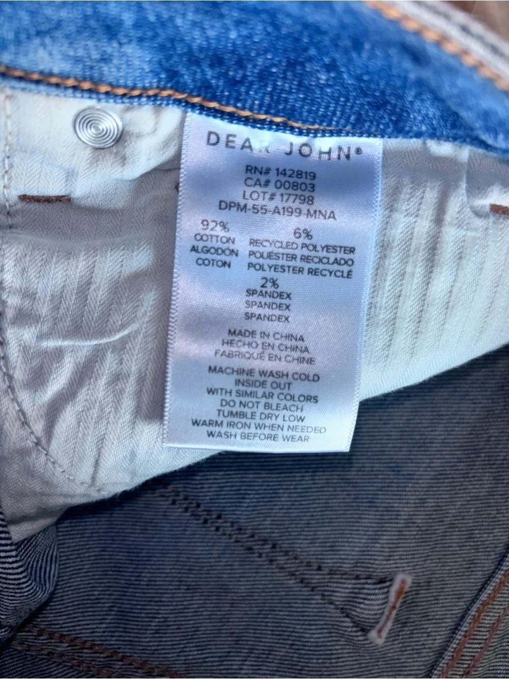 Dear John Fiona High Rise Wide Leg Denim Jeans 26 Perfect! Worn Once